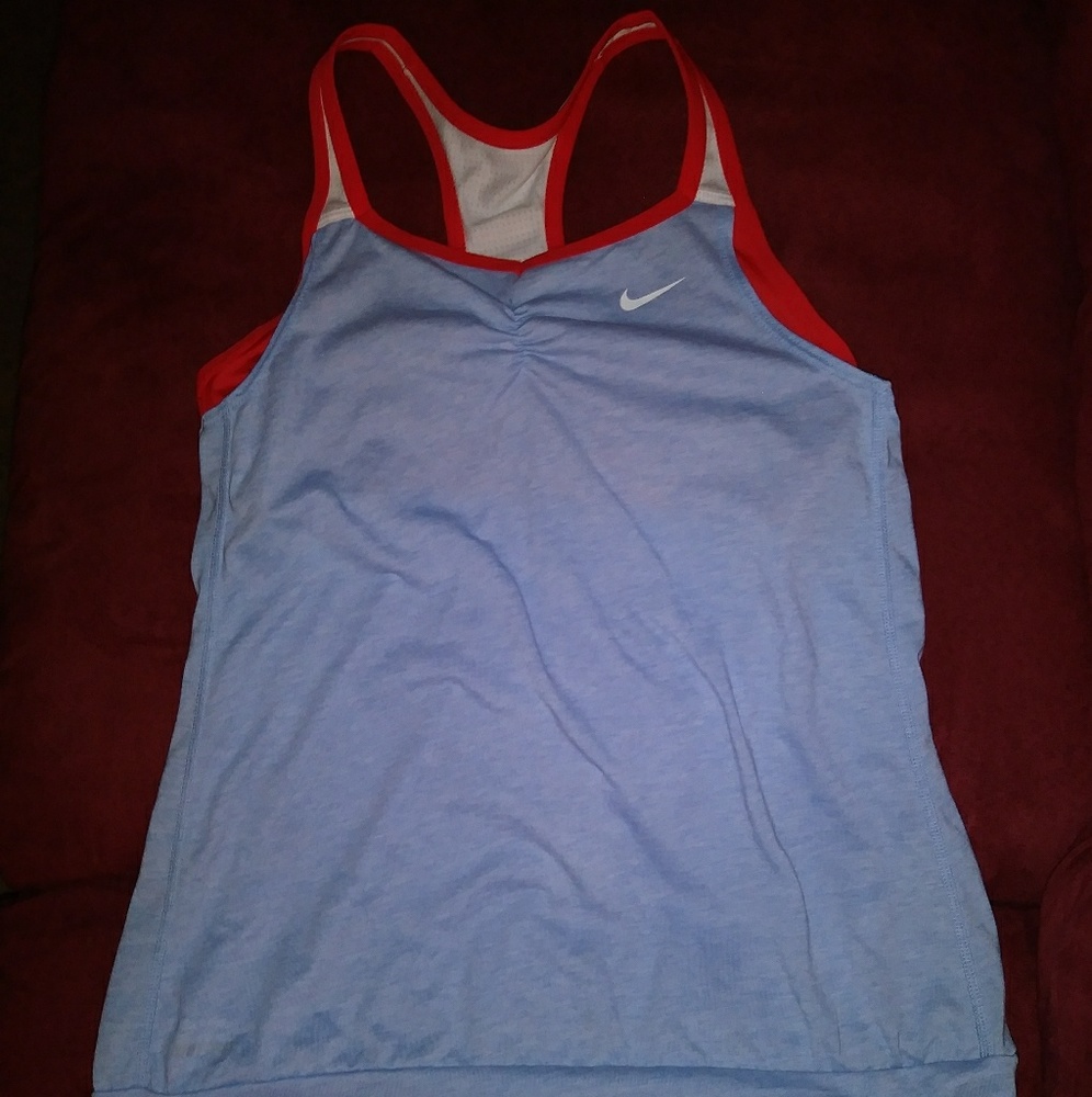 Nike workout shirt with built in bra